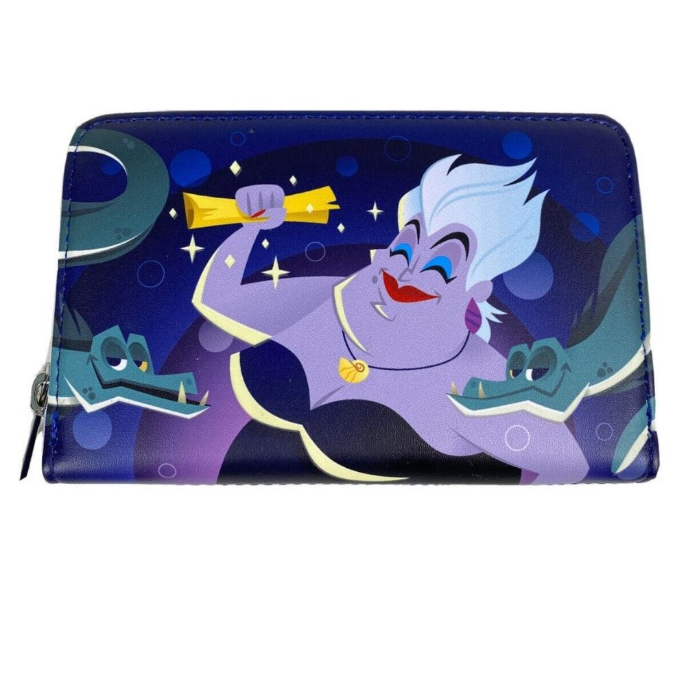 Loungefly Disney The Little Mermaid Ursulas Lair Glow In The Dark Zip Wallet